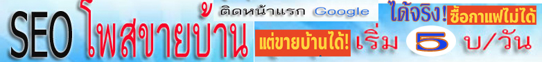 รับทำSEO รับโพสขายบ้านมือสอง