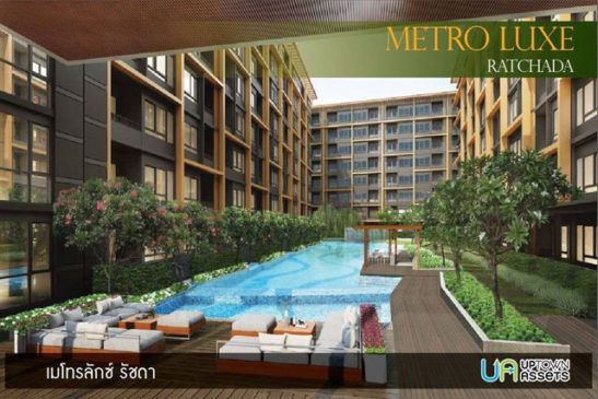 FOR Rent Metro Luxe Ratchada  1 Bedroom 28 Sqm Price 15,000 Baht