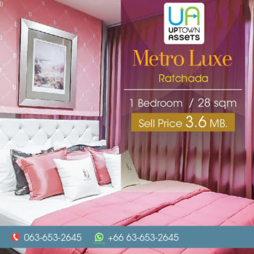 for-sale-metro-luxe-ratchada Near MRT Huaykwang And MRT Sutthisan