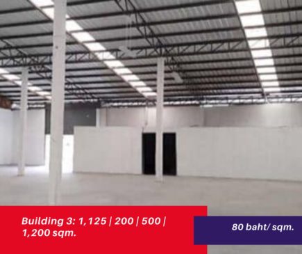 Warehouse-factory for rent in chachengsao Rayong Trad Huahin,