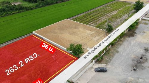 ขายที่ดิน 263 ตรว. พร้อมถมดินให้ ซอยวัดพูนพิมลราช ต.พิมลราช อ.บางบัวทอง จ.นนทบุรี โทร 088-899-8965