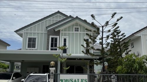 ขายบ้านเดี่ยว 2 ชั้น หมู่บ้านวิลลาจิโอ้ 2 ศรีนครินท์-บางนา อยู่ใกล้เมกาบางนา ทางด่วน โทร 090-262-9151