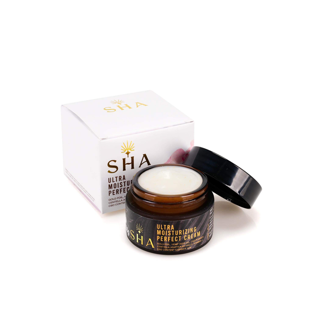 SHA Ultra Moisturizing perfect Cream ครีมบํารุงผิวหน้าที่มีคุณค่าจาก Gold Folid บริสุทธิ์98% ช่วยชะลอวัยให้ผิวหน้ามีความอ่อนเยาว์