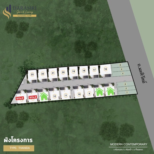 DARASIRI Housing Estate Loei, New single one-storey house project Loei,โครงการบ้านเดี่ยวจัดสรร-เลย, บ้านเดี่ยวชั้นเดียวดาราสิริ-เลย