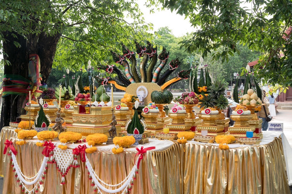 รับจัดบวงสรวงบายศรีทุกรูปแบบ ร้านศรีหทัยบายศรี รับทำบายศรีเสริมดวงชะตาทุกชนิด รับทำบายศรีไหว้เทพ รับทำบายศรีพญานาค