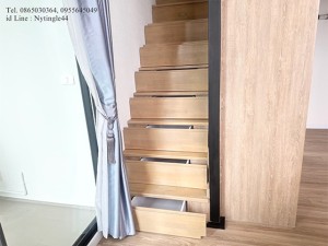 ขายคอนโดDuplex ชั้นสูง ห้องมุม วิวสวย ไม่มีตึกบัง ติดรถไฟฟ้าสายสีชมพู ใกล้แฟชั่นไอส์แลนด์ – รีโนเวทใหม่พร้อมอยู่ Blossom Condo @ Fashion