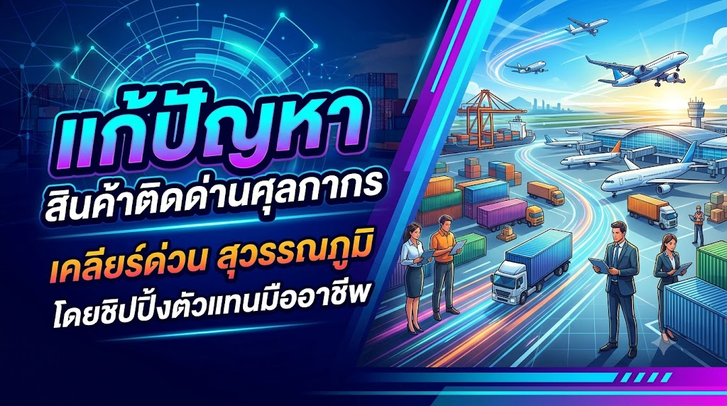 บริการ ประกาศ สินค้าติดด่านศุลกากร ชิปปิ้ง เคลียร์สินค้าติดด่าน นำเข้าสินค้าผ่านฉลุย100% สุวรรณภูมิ